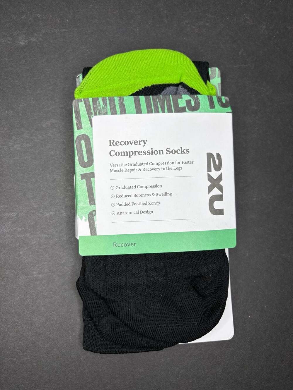 2XU Recovery Compression Socks Unisex Size M2